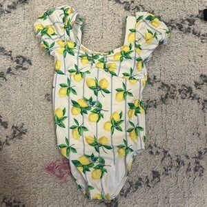 Janie and Jack Lemon One Piece Swimsuit size 6